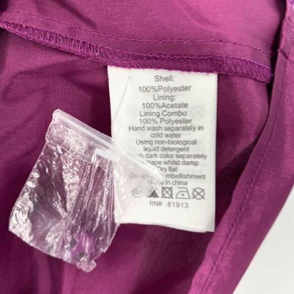 Plenty by Tracy Reese Dress Womens Size 2P Purple Estella Lace Fit & Flare B12 - Picture 10 of 10